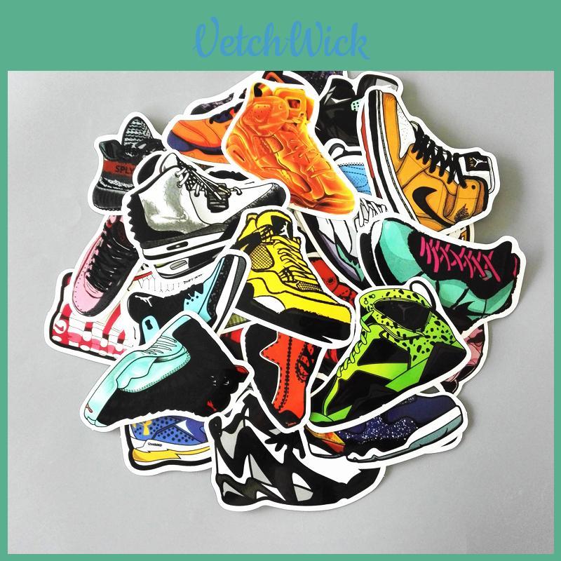 Premium Basketball Superstar Sneakers Stickers Vinyl Graffiti Creation Decals Decor