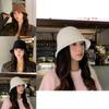 Winter Women Bucket Hat With Breathable Polyester Fabric For Casual Wear