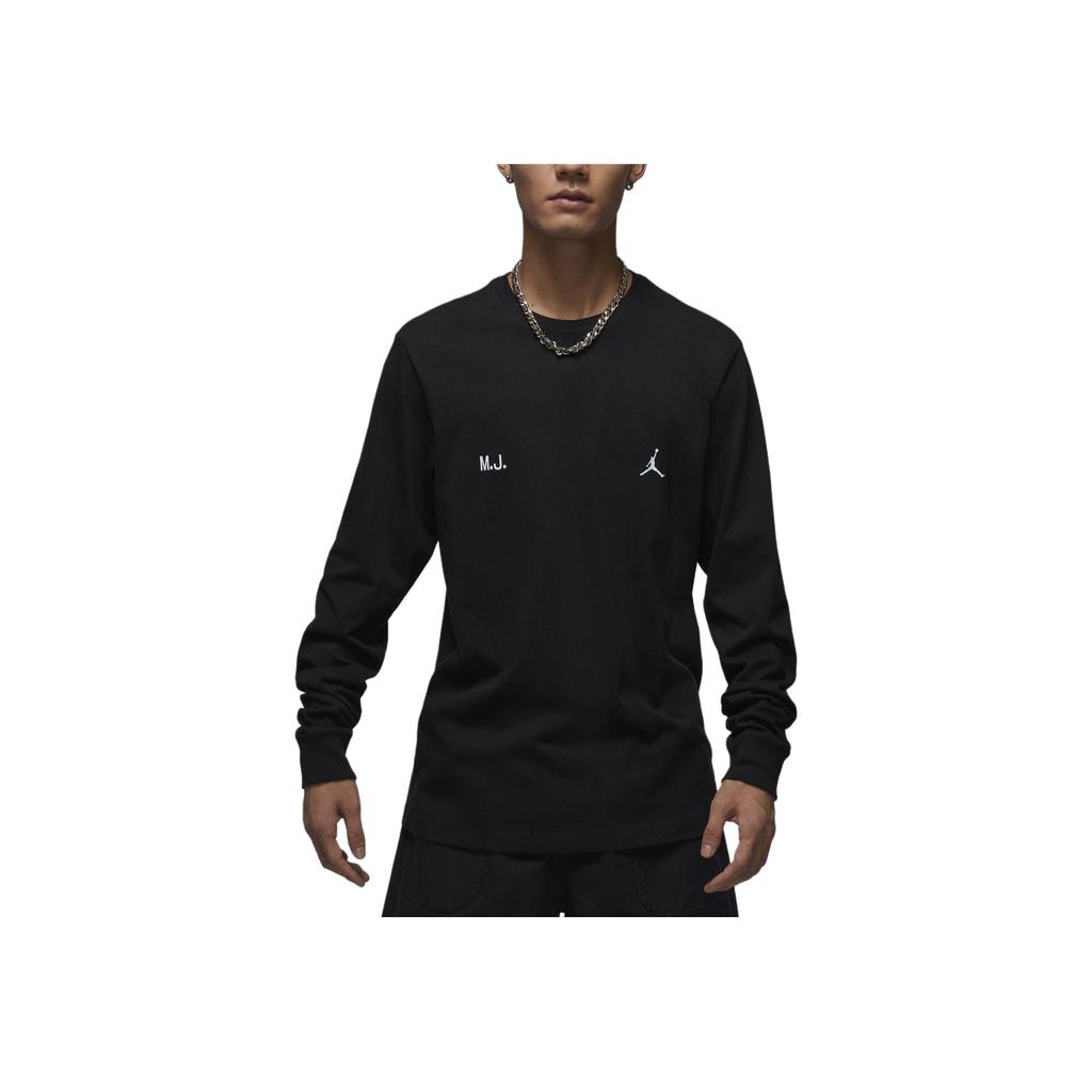 Jordan Comfortable Breathable Lightweight Soft Pullover Long Sleeve Sweatshirt Men sweatshirt Black FZ1935-010