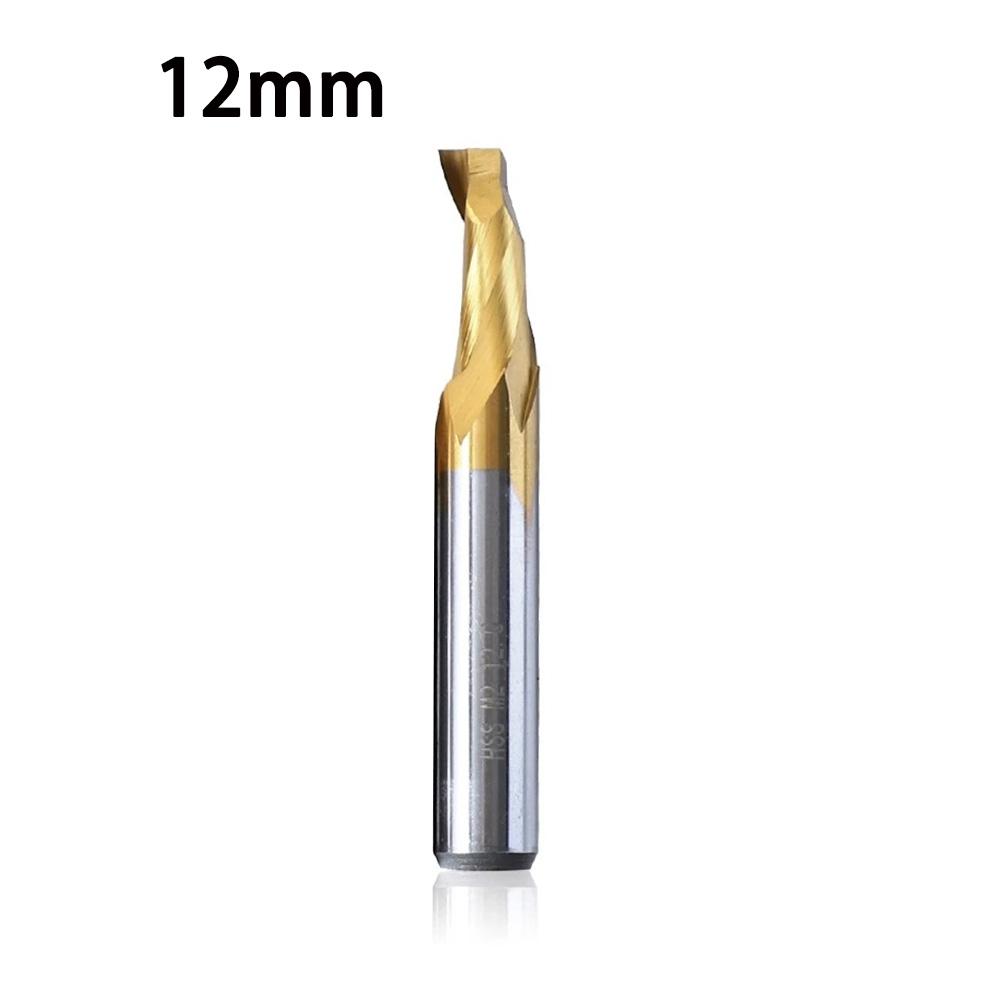 For Cutting Aluminum Spiral End Mill Cutter 1pc 3-12mm Head 80mm Length Engraving Single Flute Newest Protable