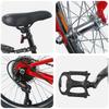 Kids Bike 24 Inch 6 Speed for Ages 8 12 Red