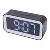 Digital Dual Clock Dimmable RGB   Volume Weekday Weekend Mode 12 24Hr with Snooze Compact for Bedroom Bedside Tabletop