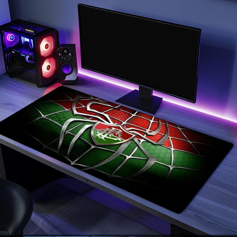 Fluminense Fc Crest mouse pad, rubber base, esports desk mat, mouse pad for gamers and office use, gaming desk , easy to clean mat