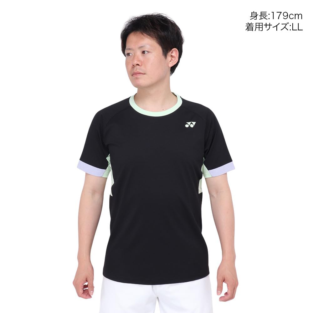 YONEX Short Sleeve Game Shirt Black Size M (Fit Style), (007),