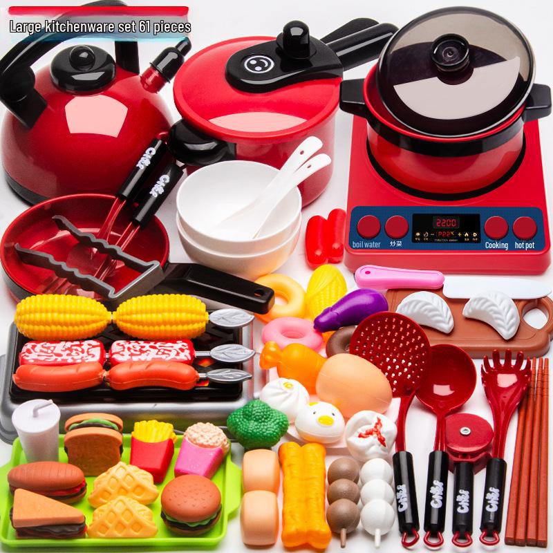 Cross-border Kids’ Playhouse Kitchen Set: Qie Qie Le Fruit & Veggie Cutting Toy for Girls