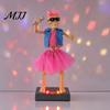 Skeleton Band Performance Toy Scary Animated Decoration, Lighted Halloween Prop Touch Control with Sound for Haunted House, Holiday Party Decor
