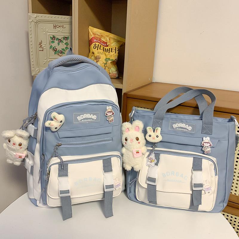 School Bag Children's Primary School Students Girls Junior High School Students Two-piece Backpack Fashion Backpack