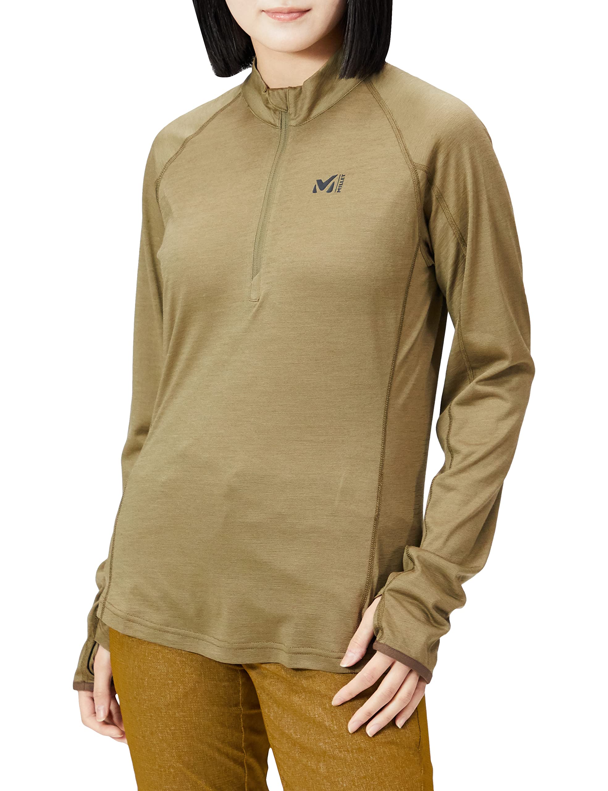 

Скалолазание Cut and Sew Koo Tie Wool Zip Long Sleeve KUHTAI II Wool Zip LS W GROVE S [Millet] Womens