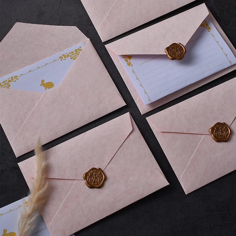 Aesthetic Pink Greeting Card Set: Romantic Handwritten Love Notes for Mother's Day, Birthday, or Girlfriend