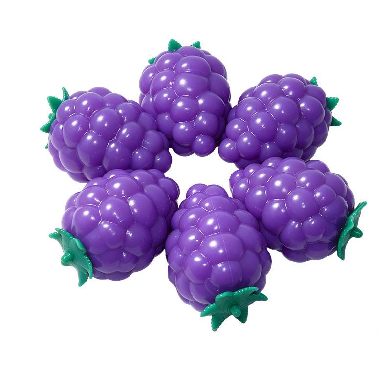 Handmade Grape Slow Rebound Sticky Squeeze Toy Soft Stress Relief Fidget for Outdoor Indoor Casual Relax All Ages