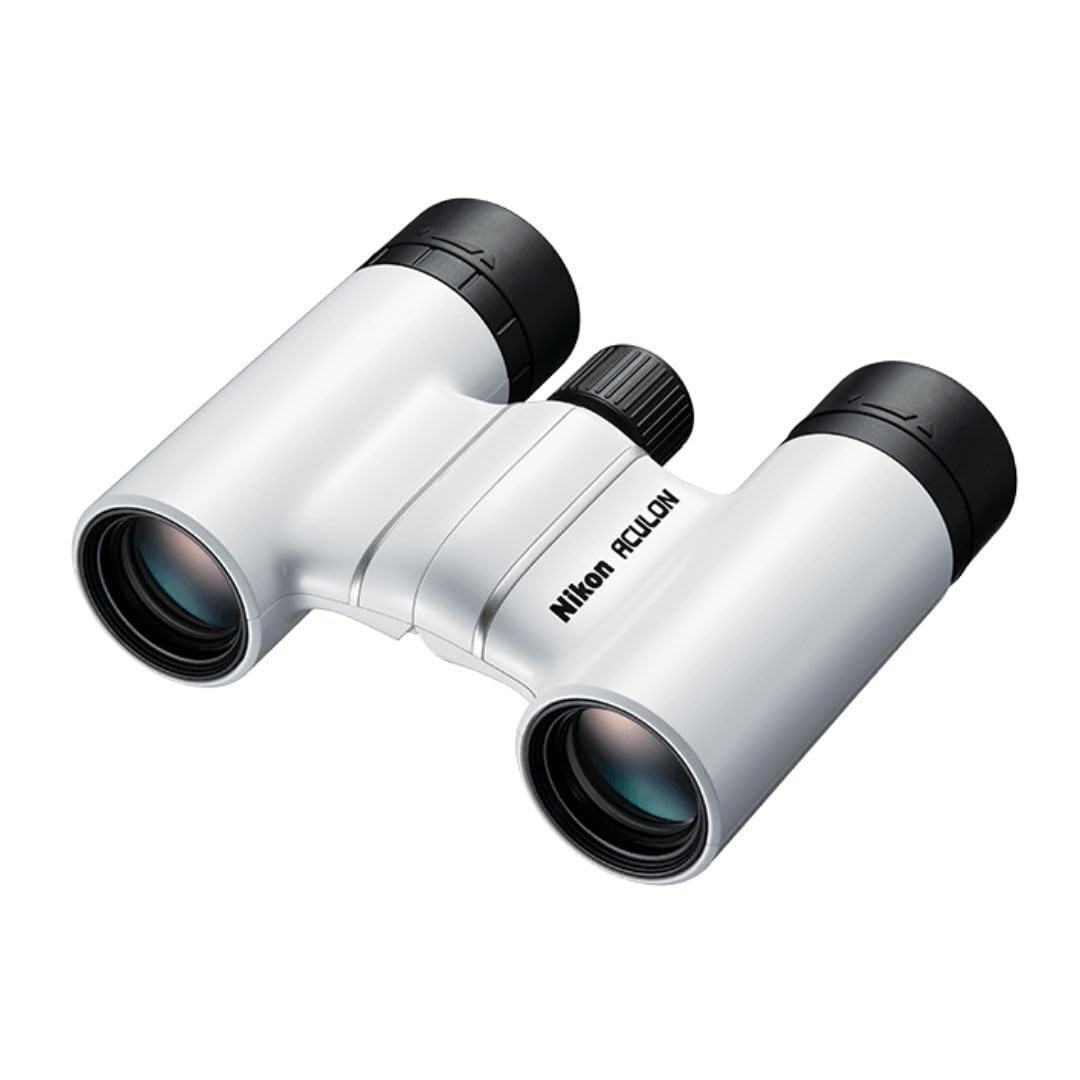 

Nikon Aculon T02 8x21 Binoculars Turn-and-Slide Rubber Eyecups Travel Sports White Renewed Edition