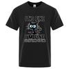 Funny Cool Cat Printed Tshirt High Quality Tshirt Print Cotton Casual Loose Short Sleeve Tshirt for All Reason Unisex