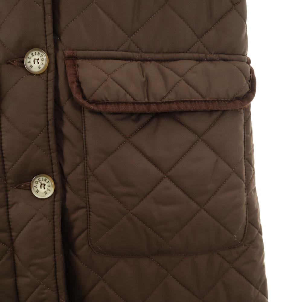 Mackintosh Made in Scotland Quilted coat 36 Faux fur lining and padding Women Used