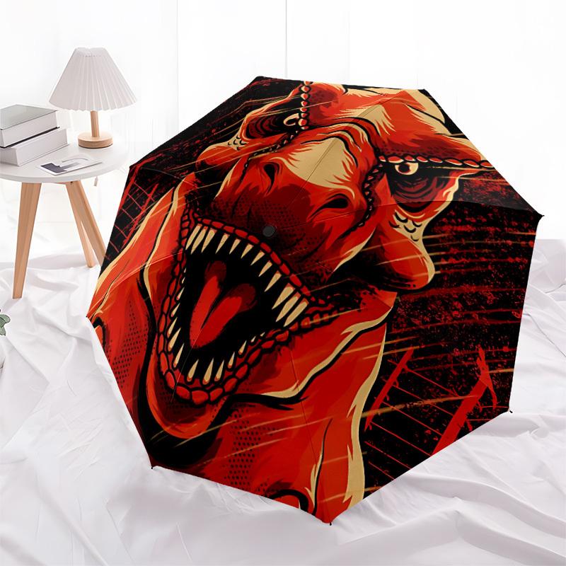 1pc Dinosaur Jurassic Windproof Automatic Umbrella, Lightweight for Women/Men, Perfect Christmas Gift a0811271