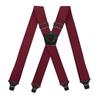 1pc Heavy Duty Work Suspenders for Men 3.8cm Wide X-Back 4 Plastic Gripper Clasps Adjustable Elastic Trouser Pants Braces Strap Belt