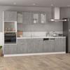 VidaXL Dishwasher Panel "Lyon" Concrete Grey 59.5 X 3 X 67 Cm Engineered Wood 802566
