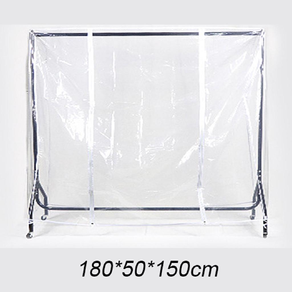 1.8M Household Clothing Rail Cover Coat Garment Dress Suit Bags Clothes Dustproof Hanger Storage Protector Dust Bag