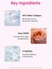 NUMBUZIN No. 2 Rose PDRN Collagen Wrapping Overnight Film Pack (5 Sheets), Hydrating Facial Mask, Rose Infused, 5 Sheets Per Pack, Korean Skincare