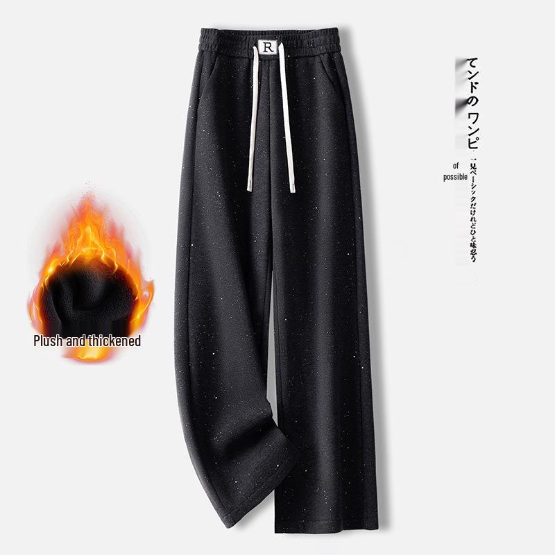 

Women s Sequined High Waist Wide Leg Velvet Pants - 2026 Spring/Winter Collection 2XL/30 [For 125-135 lbs]