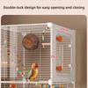 Large Bird Cage for Parrots New Generation Anti-Scatter Design for Cockatiels Spacious Aviary Luxury Habitat for Medium Birds