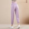 Damen Schnelltrocknende High Waist Loose Fit Yoga- & Fitness-Schweißhose