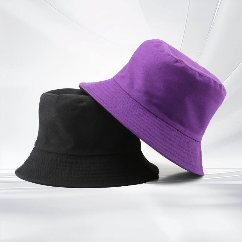 Double-sided Bucket Hat Embroidered Casual Versatile Basin Hat Summer Sun Protection Sun Hat Couple Hat Tide