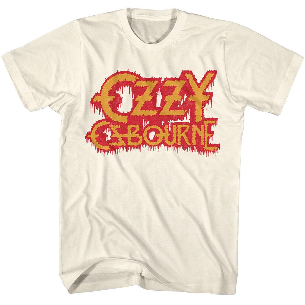 Ozzy Osbourne Dripping Blood Name Logo Men T Shirt Metal Band Merch XXL