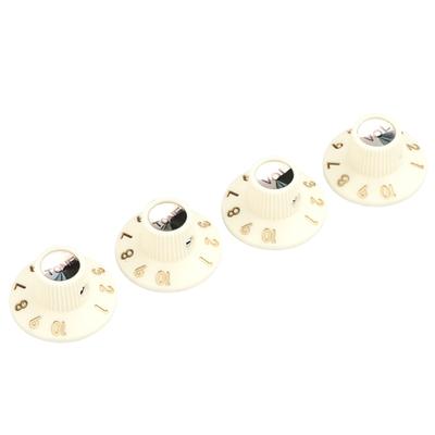 4Pcs Guitar Speed Control Knobs Electric Guitar Top Hat Knobs Plastic Guitar Volumes Tone Control Knobs Easy To Use