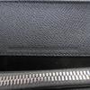 Pristine BALLY Bifold Wallet Logo Embossing Gray Leather Mens Used