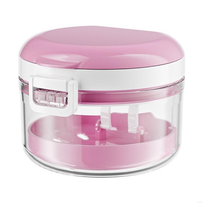 

Sturdy Denture Accessory Case With Organized Drainage Layers Easy Cleaning Designs Suitable for Elderly Care Use HX6C рожевий