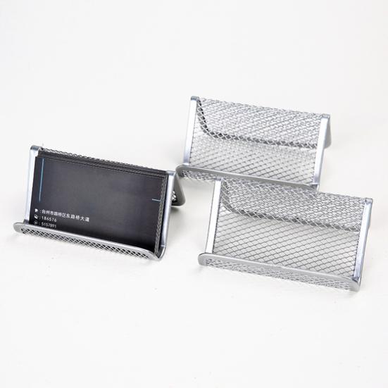 Business Card Holder Eye-catching High Hardness Wrought Iron All-Purpose Name Card Display Stand Office Supplies for Home