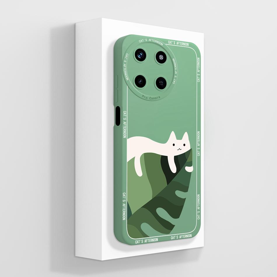 Für OPPO Realme 11 4G 5G Hülle Ästhetisch Vollständige Abdeckung Anti-Schock-Stoßfänger Weiche Flüssigsilikon-Handyhülle Für Realme11X Funda Capa