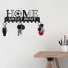 Modern Minimalist Key Holder Heavy Metal Wall Mount for Keys Mail Organizer Space Saving Entryway Decor