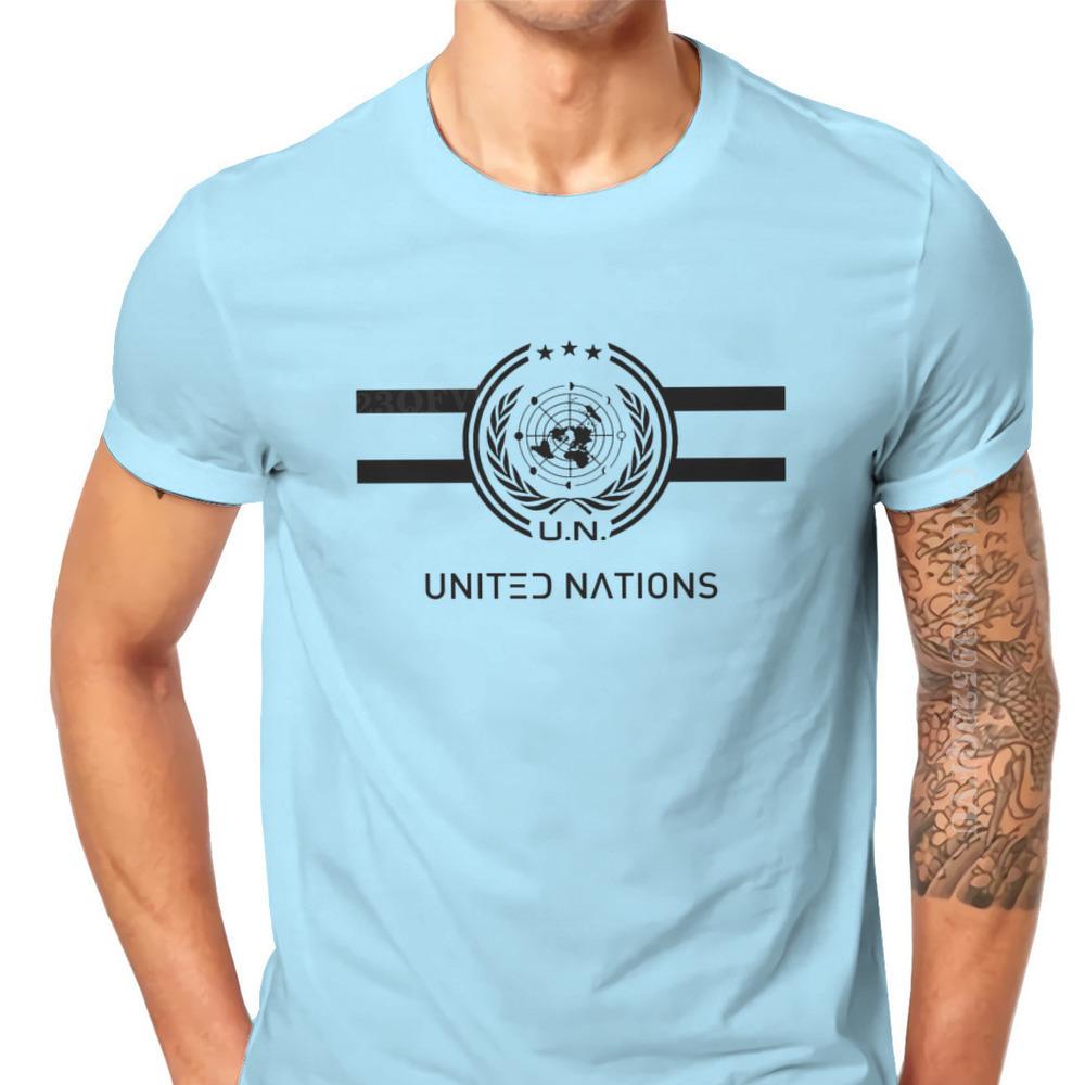 United Nations Logo Hipster TShirts The Expanse Joe Miller James Holden Canterbury TV Male Harajuku Pure Cotton Tops T Shirt