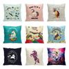 Pillow Unicorn Case Cute Cartoon Print Home Living Room Sofa Car Cushion Gift