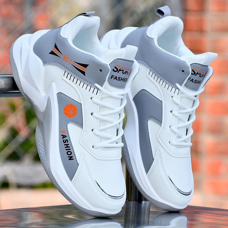 Basketball shoes men's shoes 2026 spring and summer new men's mid-top shoes mesh breathable non-slip student versatile sports shoes