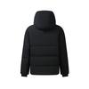 Men's FILA ESSENTIAL Down Jackets Men's Jet Black Hooded (Non-detachable) Moderate Straight Fit