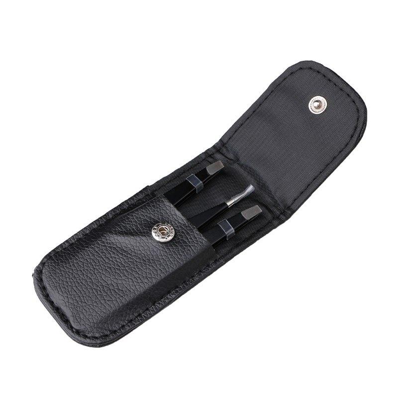 3 Pcs Professional Eyebrow Tweezers Hair Beauty Slanted Stainless Steel Tweezer