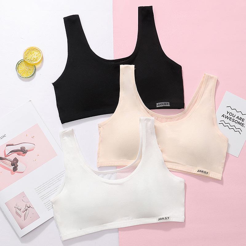 Bralette in Rete di Cotone Traspirante per Ragazze delle Medie - Senza Ferretto, Design Leggero