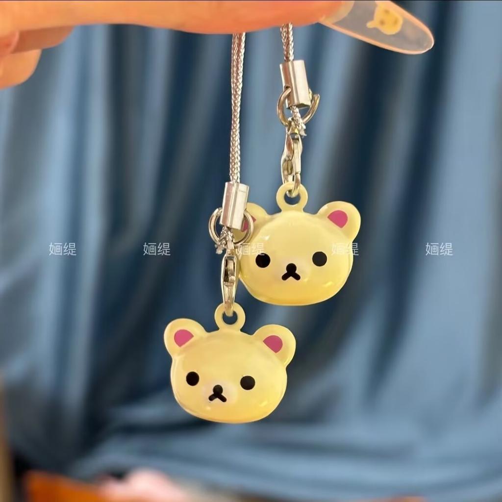 Kawaii Rilakkuma Keychains Anime Lazy Brown Bear Car Key Ring Bags Phone Cute Pendant Backpack Fashion Decor Classic Toys Gift