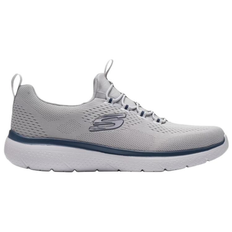 Skechers Pianka z pamięcią kształtu Wygodny Wszechstronny Tkanina Oddychający Buty do biegania Męskie trampki Szary 8790439-GRY