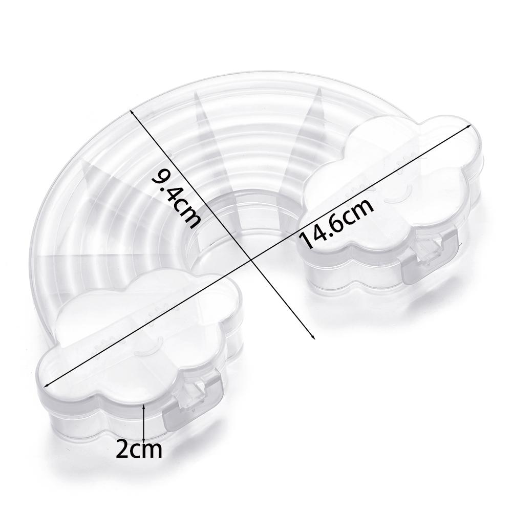 

Various Shapes Transparent Plastic Storage Box Organizer Jewelry Container for Beads Art DIY Crafts Sewing Jewelry Supplies