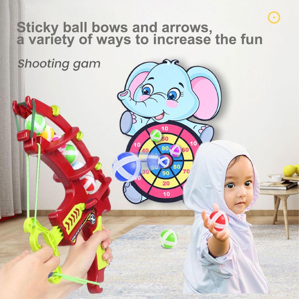 Montessori Throw Sport SlingsTarget Sticky Ball Dartboard Basketball Board Games Educational Children's Outdoor Game Toy