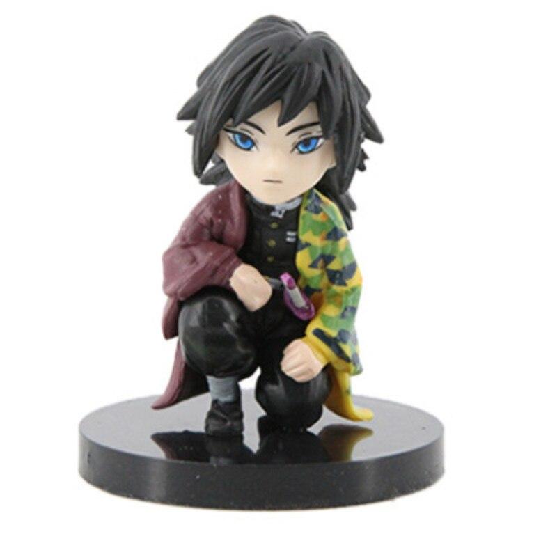 Demon Slayer Action Figure Kawai Q Version Cute Doll Kyoujurou Shinobu Figma Pvc Anime Model Christmas Gift Toys for Children