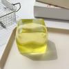 Transparent Lemon Toy Squeeze Toy, Stress Relief Jellyfish Ice Cream Reduction Soft Clear Cube Sensory for Kids Adults Reliever