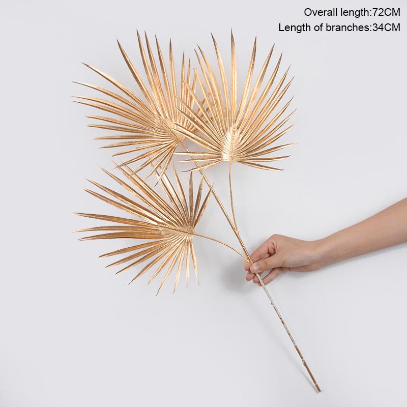 Golden Artificial Plants Eucalyptus Maple Leaf 2024 Christmas Decoration For Home Living Room Wedding Party Flower Arrangement