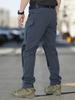 Outdoor Tactical Pants Men Spring Autumn Many Pockets Elastic Waist Mens Military Cargo Pants Waterproof Army Pants For Men No Belt