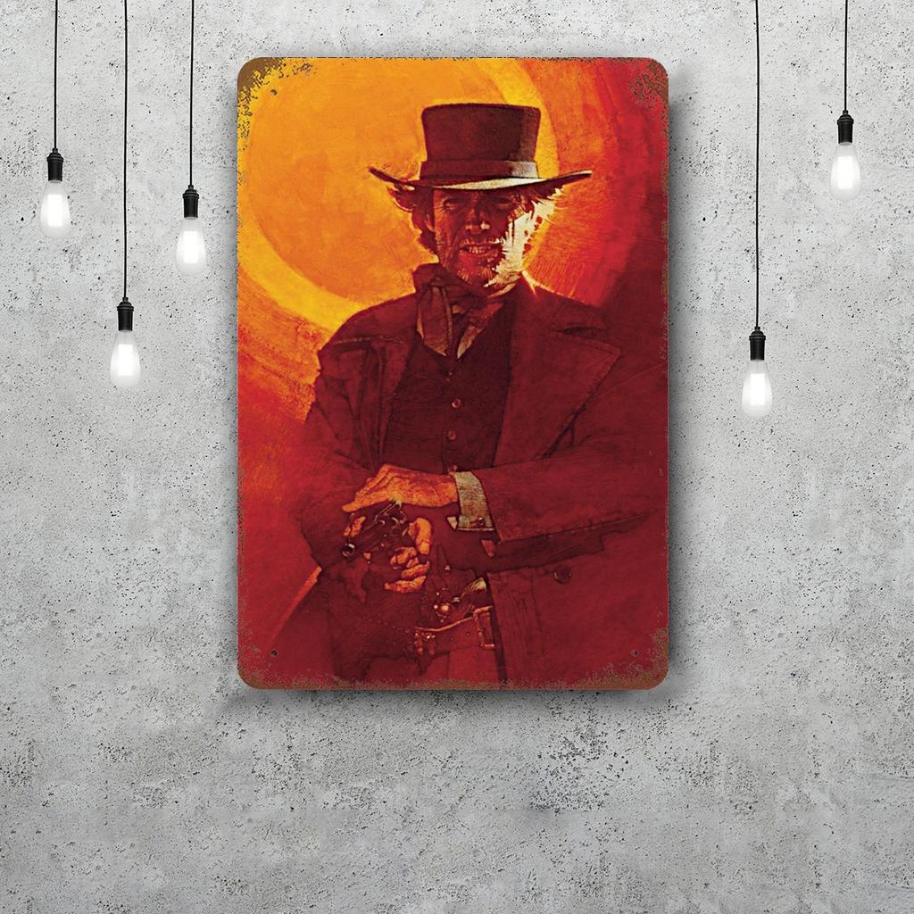 Clint Eastwood Metal Signs wall decor Vintage Tin Signs Captain Metal Poster Decor for Bar Pub Club Wall Decoration