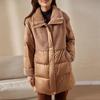 JIANHU Women's Mid-Length White Duck Down Winter Coat