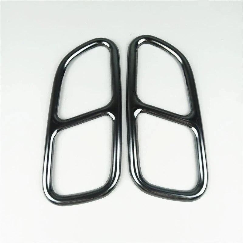 

Автомобильный Стайлинг, украшение на заднюю часть горловины для Mercedes Benz CLA C117 2013-2016, накладки на выхлопную трубу, наклейки, автомобильные аксессуары чёрный